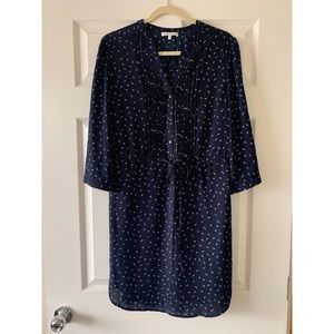 Cute blue dress with draw string waist